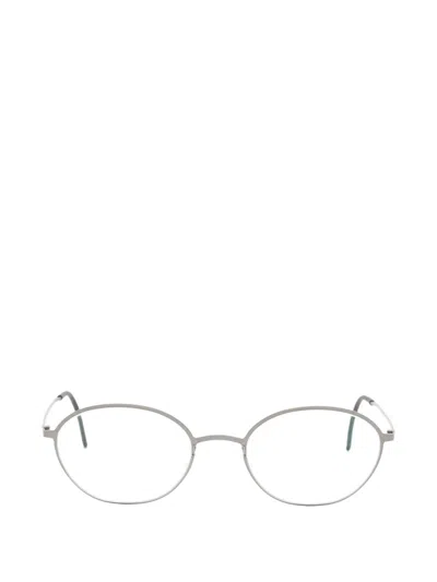 Lindberg Blok 4252 Round-frame Glasses In Grey