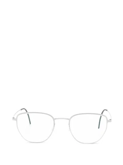 Lindberg Blok Square-frame Glasses In Silver