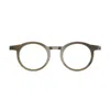 Lindberg Buffalo Horn 1846 H16 10 Marrone Chiaro Silver Glasses In Brown