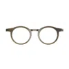 Lindberg Buffalo Horn 1846 H16 10 Marrone Chiaro Silver Glasses In Brown