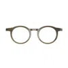 Lindberg Buffalo Horn 1846 H16 10 Marrone Chiaro Silver Glasses In Brown