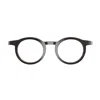 Lindberg Buffalo Horn 1846 H16 10 Marrone Chiaro Silver Glasses In Brown