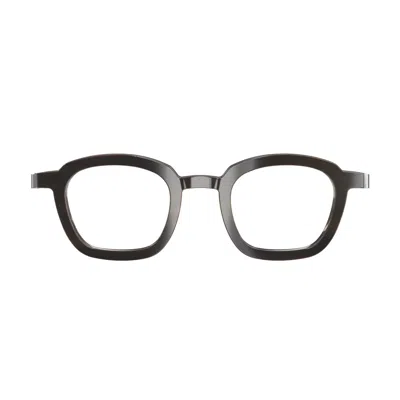 Lindberg Buffalo Horn 1858 H20 10 Marrone Scuro Silver Glasses In Brown
