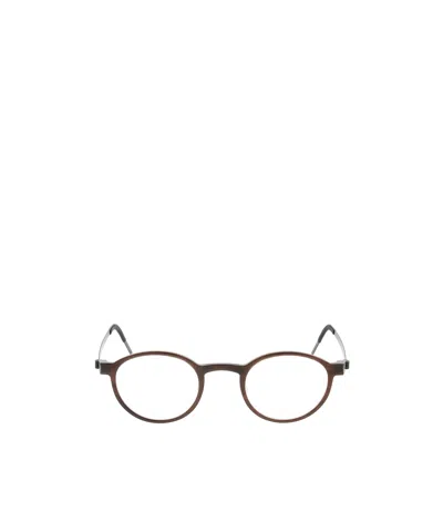 Lindberg Buffalo Pantos Frame Glasses In Burgundy