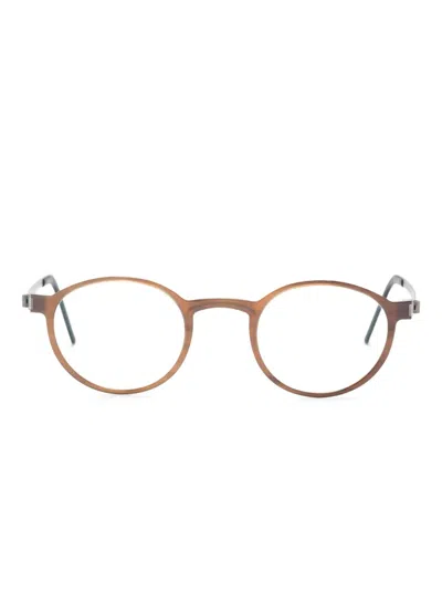 Lindberg Buffalo Titanium Glasses In Brown