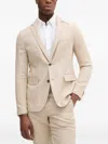 Lindberg Buttoned Notched-lapels Suit In Neutral