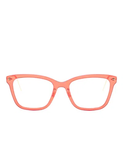 Lindberg Cat-eye Frame Glasses In Gold