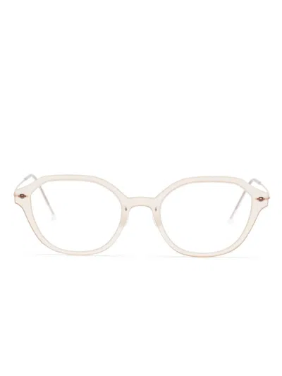 Lindberg Cat-eye Frame Glasses In Neutral