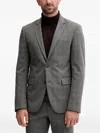 Lindberg Check Button Suit In Gray