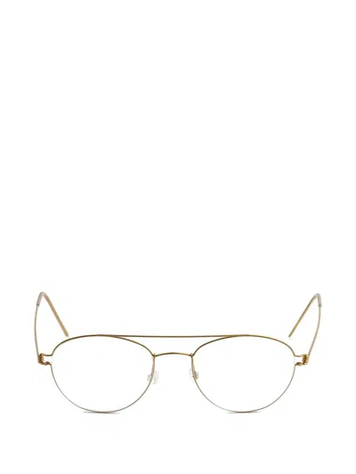 Lindberg Christoffer Double-bridge Glasses Frames In Gold