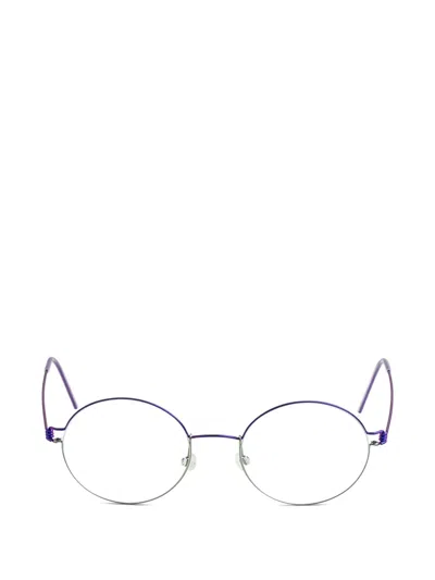 Lindberg Dakota Round-frame Glasses In Blue