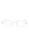 Lindberg Geometric-frame Glasses In Silver