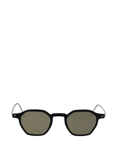 Lindberg Geometric-frame Sunglasses In Black