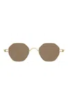 Lindberg Geometric-frame Sunglasses In Gold
