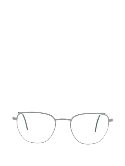 Lindberg Geometric-frame Glasses In Grey