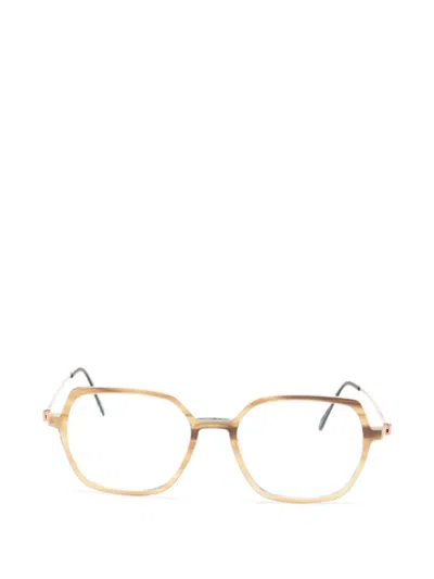 Lindberg Geometric-frame Glasses In Neutrals