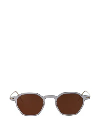 Lindberg Geometric-frame Sunglasses In Gold