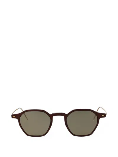 Lindberg Geometric-frame Sunglasses In Gold