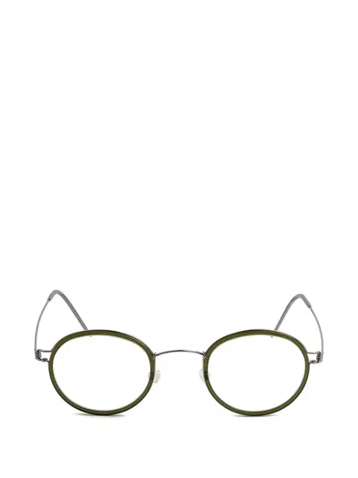 Lindberg Lex Round-frame Glasses In Green