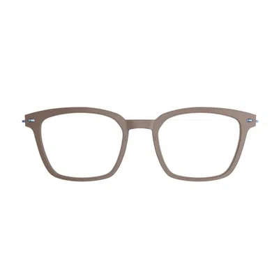 Lindberg Marrone 6645 Composite Rectangular Glasses In Brown