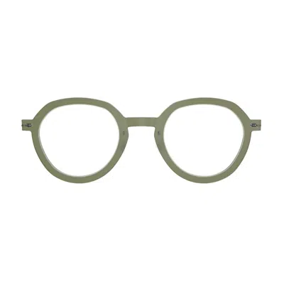 Lindberg Matte Green N. O.w. 6640 Titanium Phantos Sunglasses In Gray