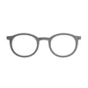 Lindberg N.o.w. 6636 D15 P85 804 Nero Satinato Turchese Glasses In Gray