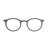 Lindberg N.o.w. 6636 D15 P85 804 Nero Satinato Turchese Glasses In Gray