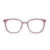 Lindberg N.o.w. 6638 C04 P70 804 Bordeaux Rosa Glasses In Red