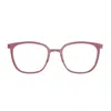 Lindberg N.o.w. 6638 C04 P70 804 Bordeaux Rosa Glasses In Red