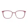Lindberg N.o.w. 6638 C04 P70 804 Bordeaux Rosa Glasses In Red