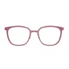 Lindberg N.o.w. 6638 C04 P70 804 Bordeaux Rosa Glasses In Red