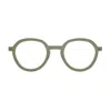 Lindberg N.o.w. 6640 C11m Pu16 804 Verde Matte Grigio Glasses In Green