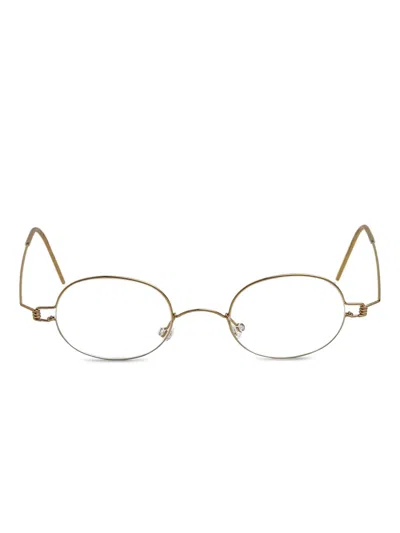 Lindberg Oval-frame Glasses In Neutral