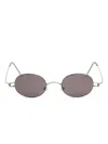 Lindberg Oval-frame Sunglasses In Brown