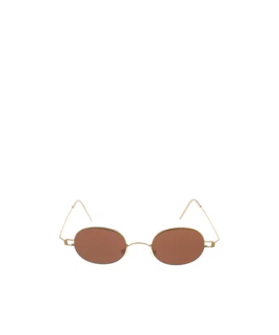 Lindberg Oval-frame Sunglasses In Neutral