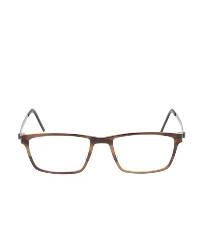 Lindberg Rectangle Frame Glasses In Brown