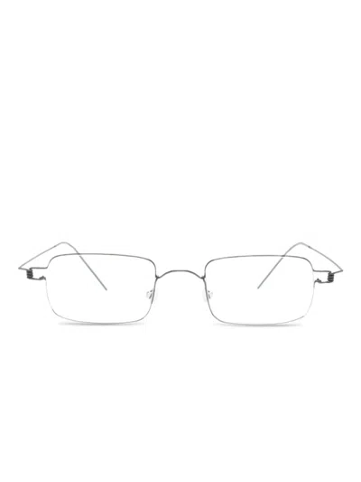 Lindberg Rectangle-frame Glasses In Gray