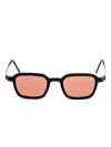 Lindberg Rectangle Frame Sunglasses In Multi