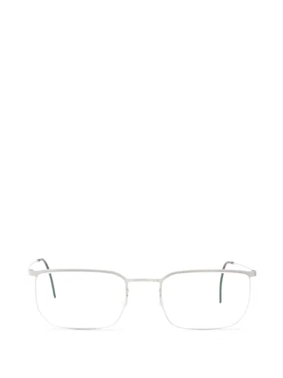 Lindberg Rectangle-frame Glasses In Silver