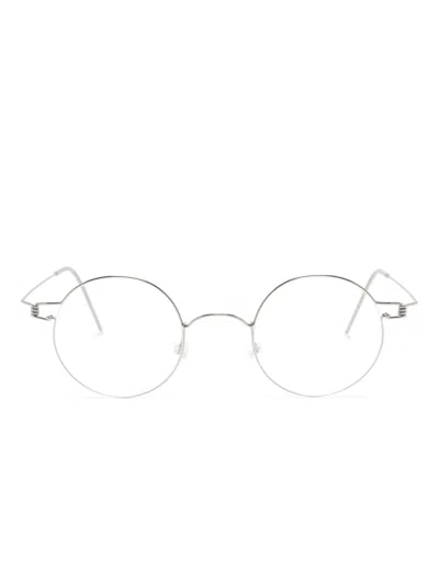 Lindberg Rim Anker Round-frame Glasses In Silver