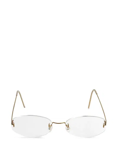 Lindberg Rimless Oval-frame Glasses