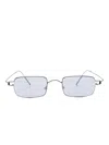 Lindberg Rimless Rectangle-frame Sunglasses In Blue