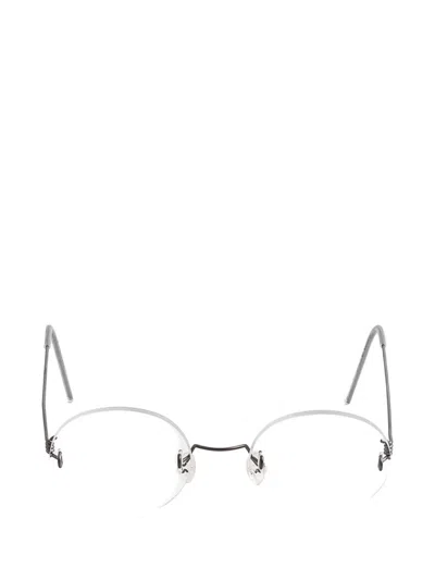 Lindberg 무테 라운드 프레임 안경