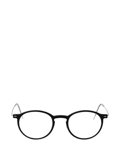 Lindberg Round-frame Glasses In Black
