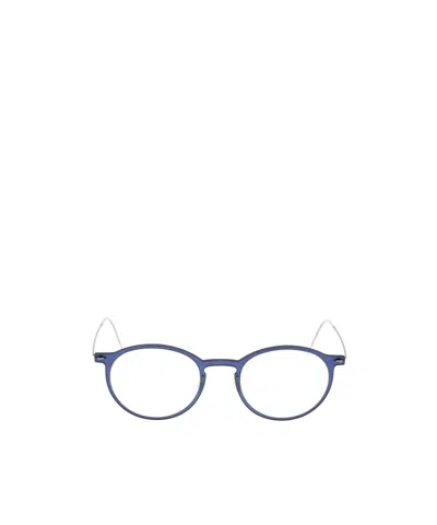 Lindberg Round Frame Glasses In Blue