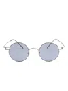 Lindberg Round-frame Sunglasses In Blue
