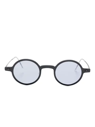 Lindberg ラウンドフレーム サングラス