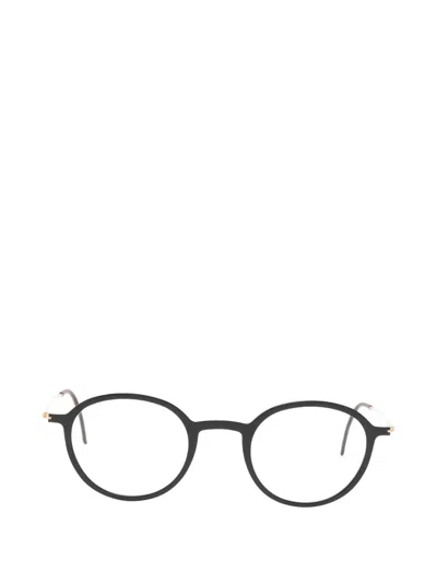 Lindberg Round-frame Glasses In Black