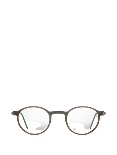 Lindberg Round-frame Glasses In Braun