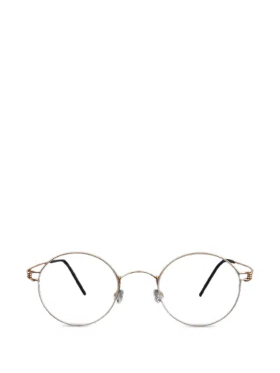 Lindberg Round-frame Glasses In Gold